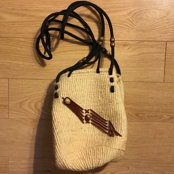 Vintage Straw Bag - Picture 1 of 2